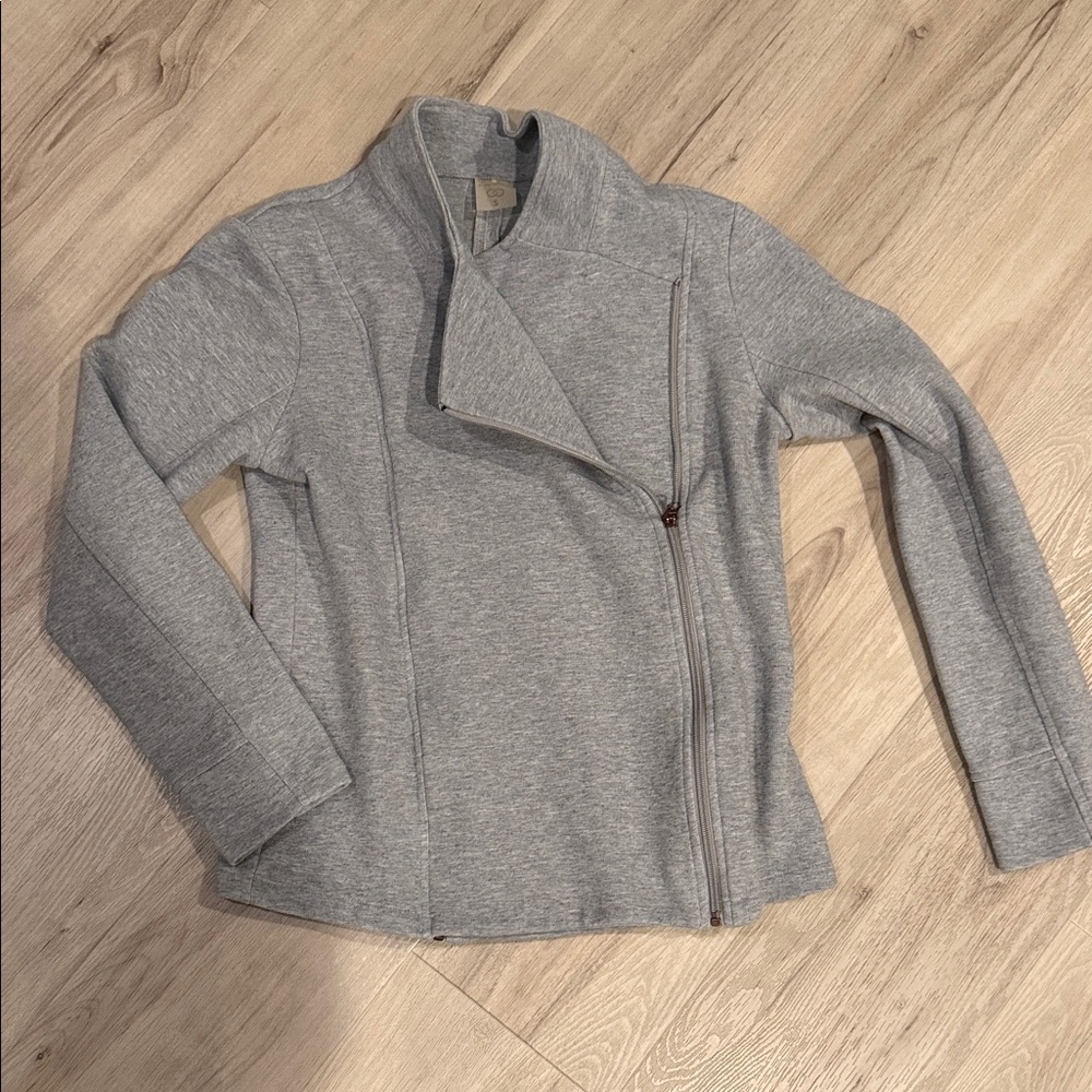 Calia Chic Light Gray Zip-Up Jacket